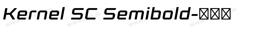 Kernel SC Semibold字体转换